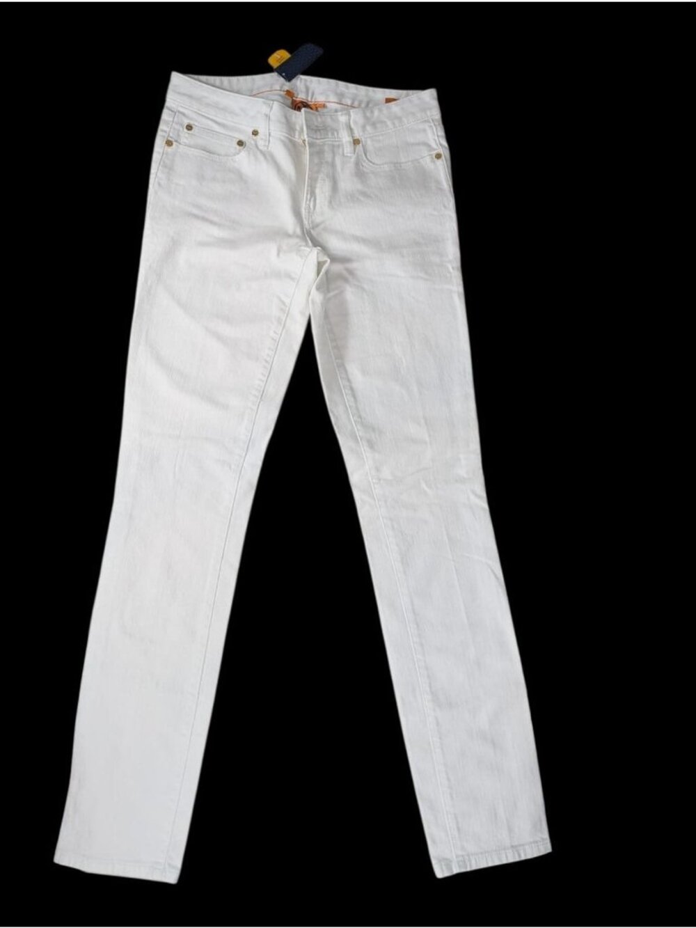Tory Burch white slim straight jeans women's size 28